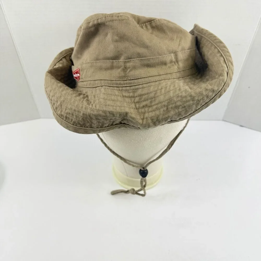 Budweiser Bucket Hat Fishing/Beach Snaps Vented Boonie Hat Khaki